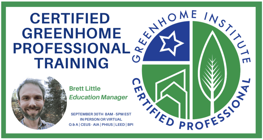 Certified GreenHome Professional Training